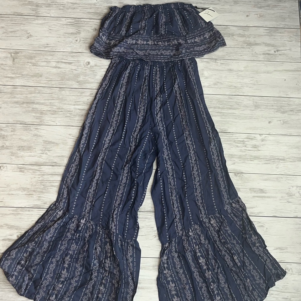 JAPNA Blue Pants Jumpsuit Size Small NWT